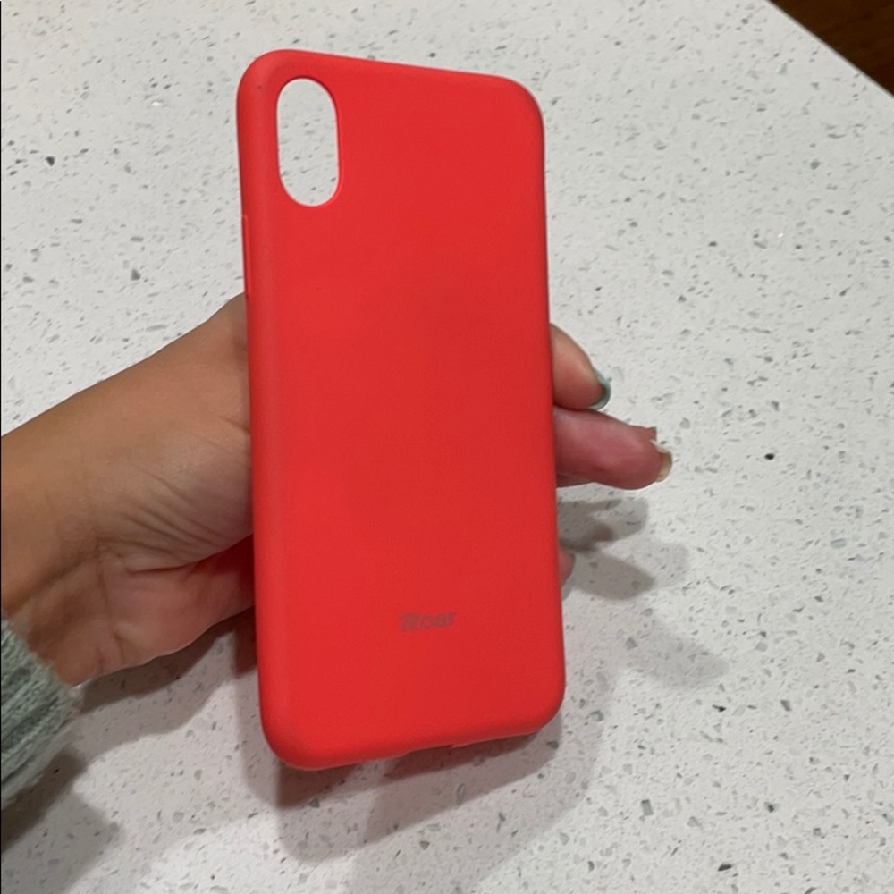 Pink iPhone X case